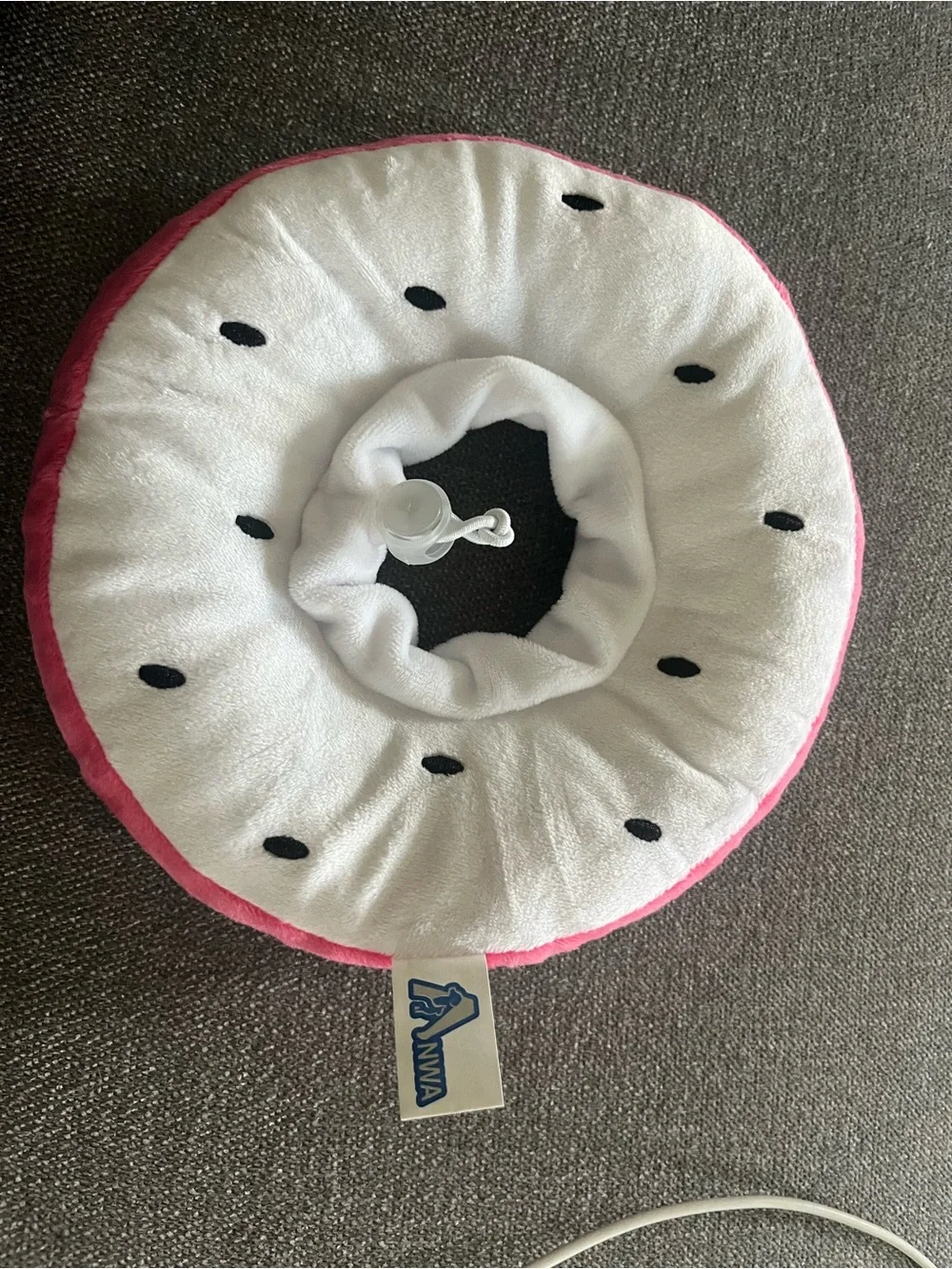 Pink & White Kids Bib Collar - Donut Style
